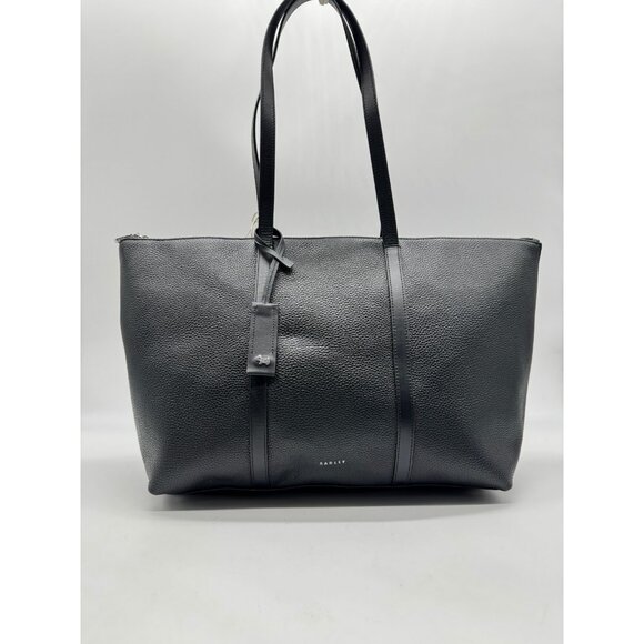 RADLEY London Lynton pebbled leather women's large zip top tote bag - BLACK - Picture 4 of 15